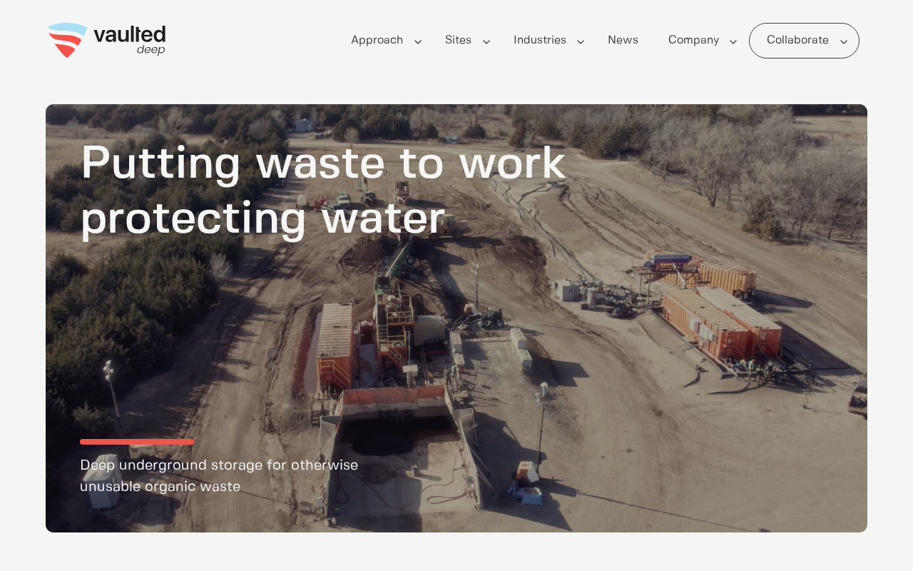 Vaulted Deep website